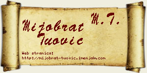 Mijobrat Tuović vizit kartica
